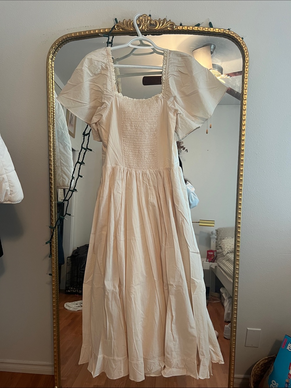 In Bloom Cream Maxi Dress with Ruffle Details - Picture 4 of 4